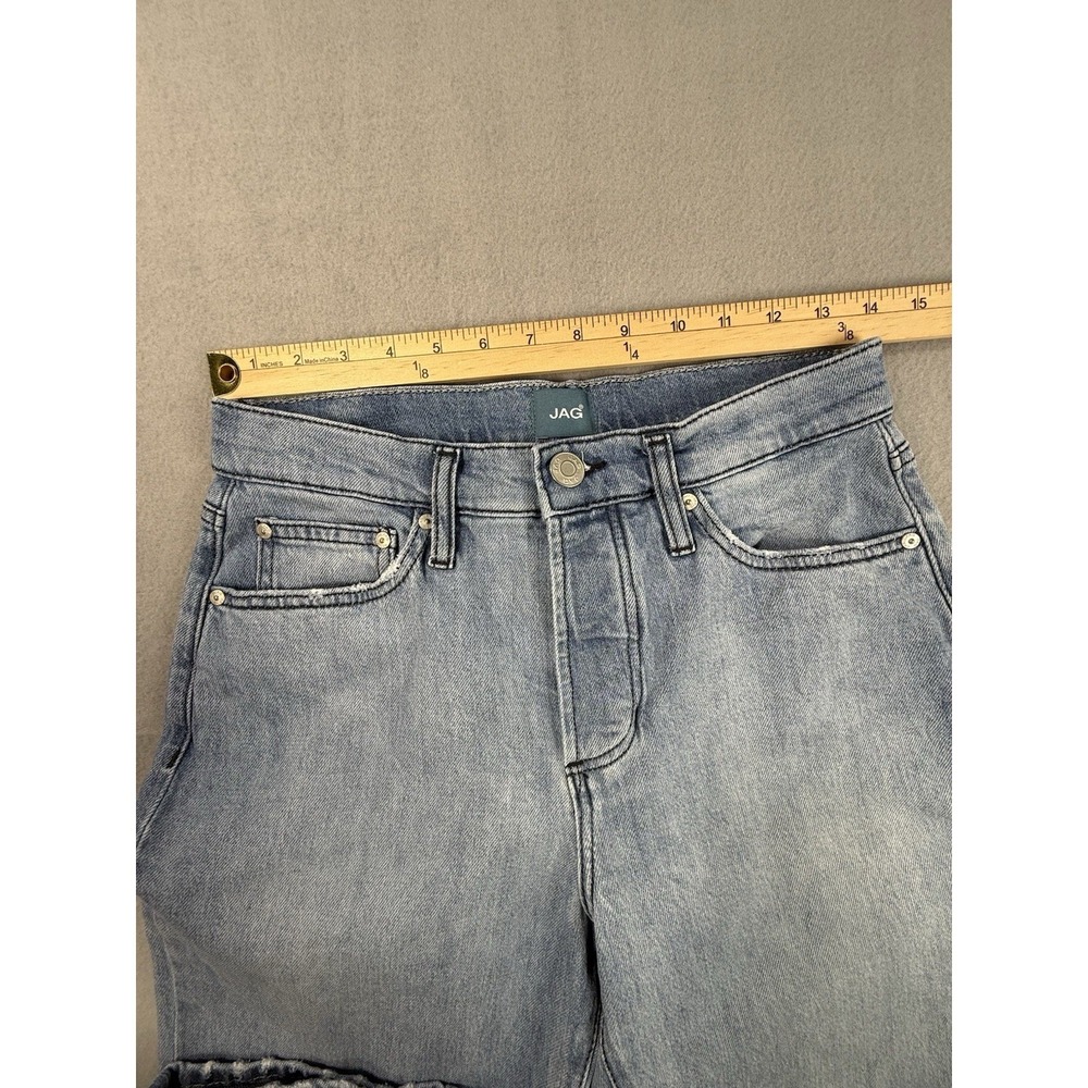 JAG Rachel Jeans Womens 4/29 Light Wash High Rise Straight Leg Button Fly - Picture 3 of 9